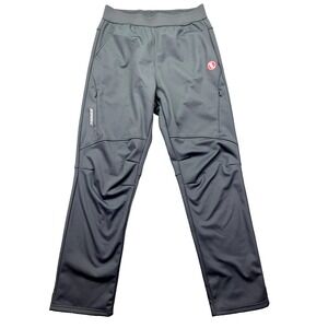 Souke Sports Mens Grey Thermal Cycling Running Pants PL-8060 Fleece Lined Sz L